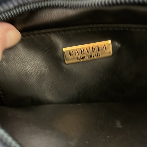 Vintage Carvela Blue Suede/Leather Mini Bag with Stitching Detail - Picture 6 of 6